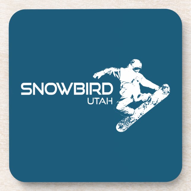 Snowbird Utah Snowboarder Coaster (Front)