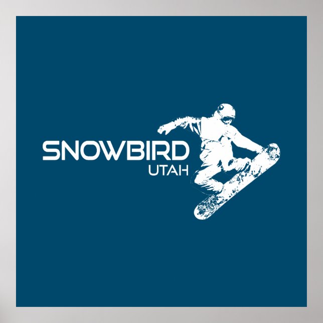 Snowbird Utah Snowboarder Poster (Front)