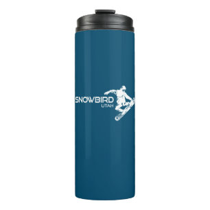 Snowbird Utah Snowboarder Thermal Tumbler