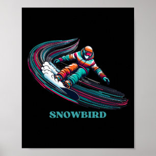 Snowbird Utah Snowboarding Poster