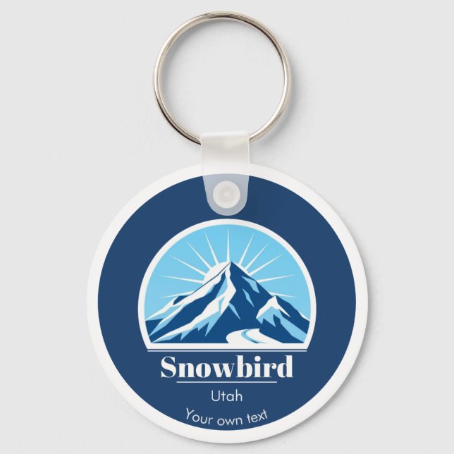 Snowbird Utah USA gift souvenir  Key Ring (Front)