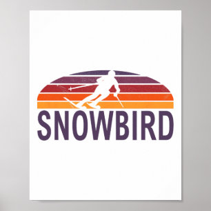 Snowbird Utah Usa Ski Resort Snowboarding Poster