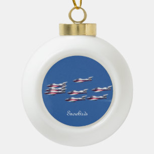 Snowbirds ball or snowflake ornament