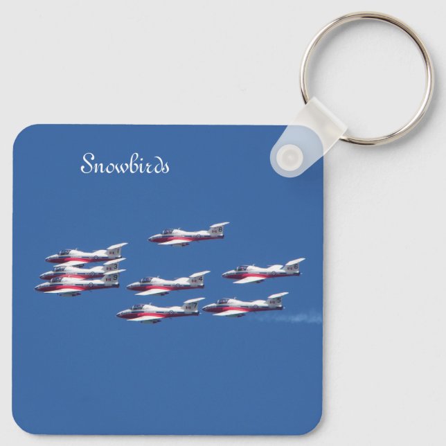 Snowbirds double sided metal key chain (Back)