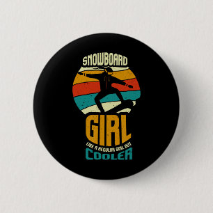 Snowboard Accessories For Girls And Women I Snowbo 6 Cm Round Badge