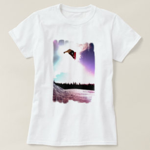 Snowboard Air Ladies Fitted T-Shirt