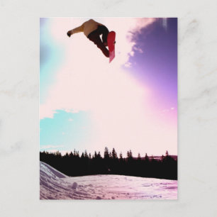 Snowboard Air Postcard