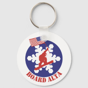 Snowboard Alta Key Ring