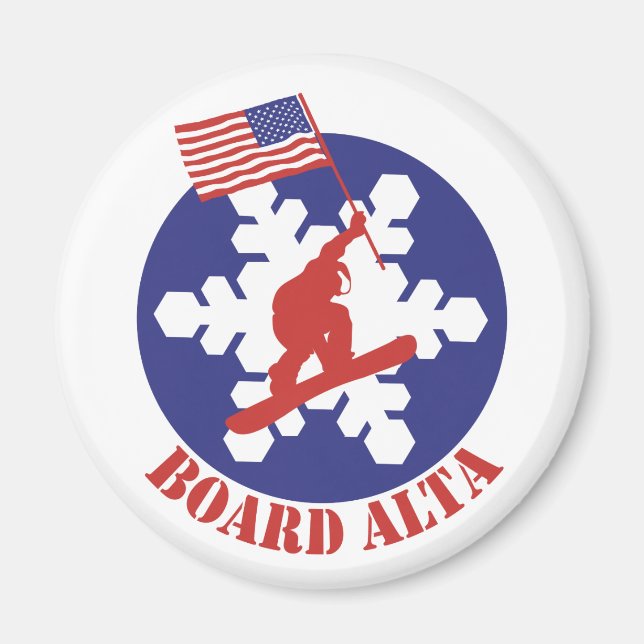 Snowboard Alta Magnet (Front)