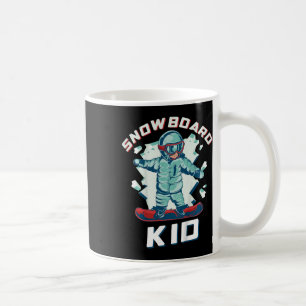 Snowboard Apparel Kids Uni 2t Black Cartoon Snowbo Coffee Mug