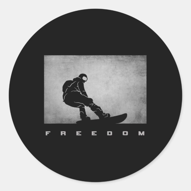 Snowboard Apparel - Snowboarding Snowboarder Snowb Classic Round Sticker (Front)