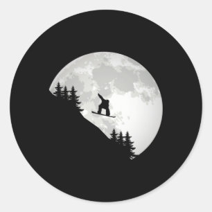 Snowboard Apparel - Snowboarding Snowboarder Snowb Classic Round Sticker