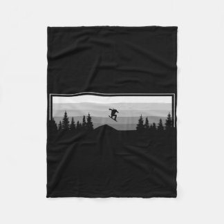 Snowboard Apparel - Snowboarding Snowboarder Snowb Fleece Blanket