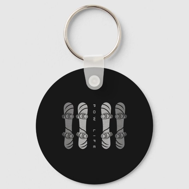 Snowboard Apparel - Snowboarding Snowboarder Snowb Key Ring (Front)
