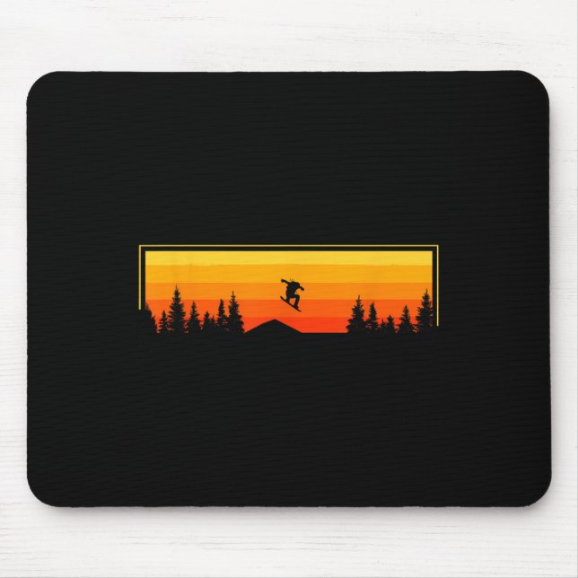 Snowboard Apparel - Snowboarding Snowboarder Snowb Mouse Pad (Front)