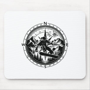 Snowboard Apparel - Snowboarding Snowboarder Snowb Mouse Pad