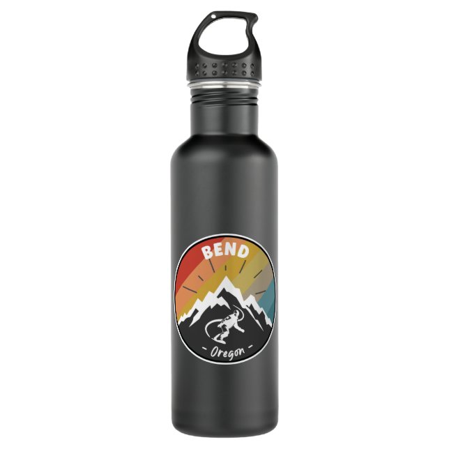 Snowboard Bend Oregon 710 Ml Water Bottle (Front)