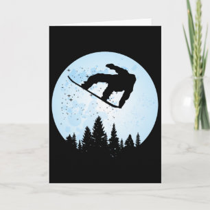 Snowboard Bigfoot Ski Funny Sasquatch Skiing Card
