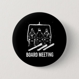 Snowboard Board Meeting Ski Lift Skier Winter Spor 6 Cm Round Badge