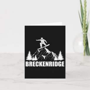 Snowboard Breckenridge Colorado Snowboarding Card