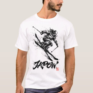 Snowboard Brush Art - Skier Women T-Shirt