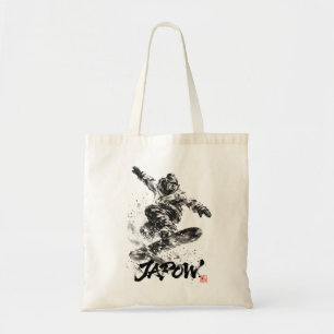 Snowboard Brush Art - Snowboarder Light Tote Bag