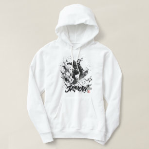Snowboard Brush Art - Snowboarder Ninja Hoodie