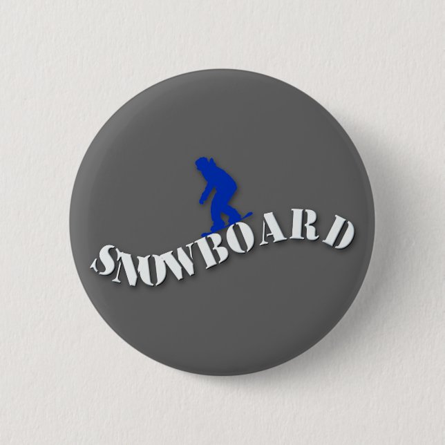 Snowboard Button (Front)