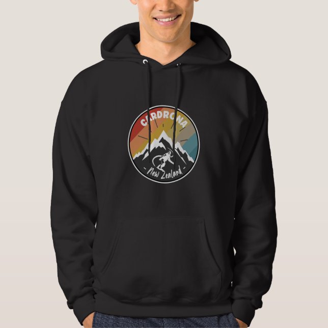 Snowboard Cardrona New Zealand Hoodie (Front)