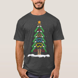 Snowboard Christmas Tree Funny Xmas Boarding Snowb T-Shirt