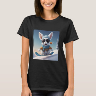Snowboard Cool Ski Bunny Snow Winter Holiday Ski R T-Shirt