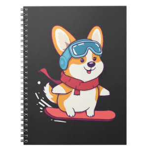 Snowboard-Corgi Perfekt für Hundefans Notebook