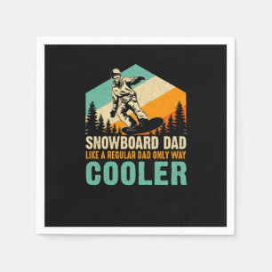 snowboard_dad_like_a_regular_dad_only_way_cooler napkin