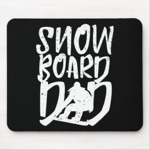 Snowboard Dad Snowboarder Father Snowboarding  Mouse Pad