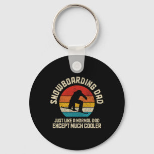 Snowboard Dad Snowboarder Funny Vintage Snowboard  Key Ring