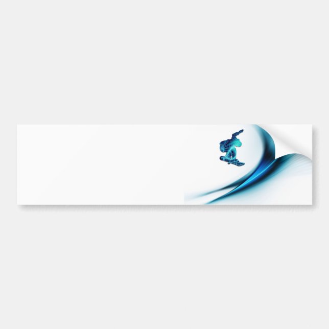 Snowboard Design Bumper Stickers (Front)