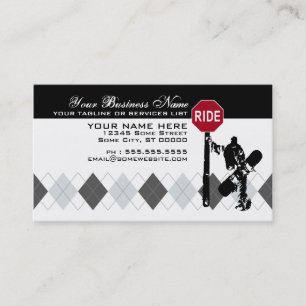 snowboard... directions? business card