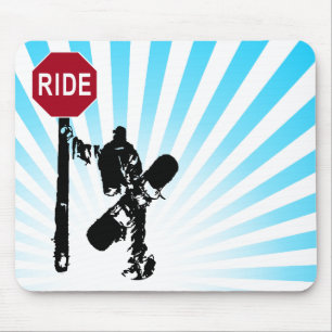 snowboard... directions? mouse pad
