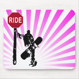 snowboard... directions? mouse pad