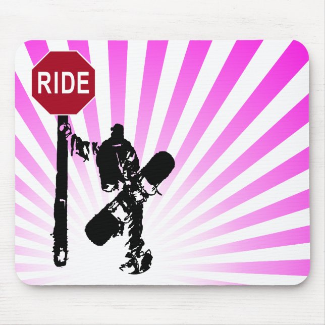 snowboard... directions? mouse pad (Front)