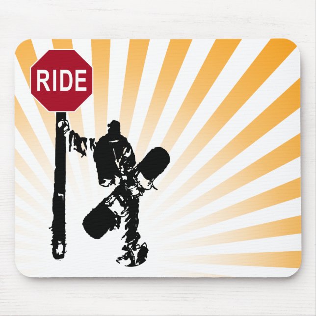 snowboard... directions? mouse pad (Front)