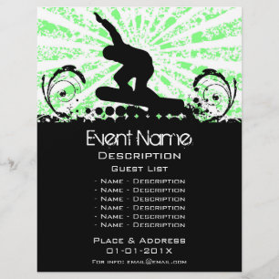 Snowboard Event Promotion Flyer
