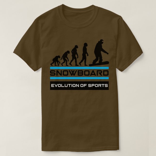 Snowboard Evolution of Sports T-Shirt (Design Front)