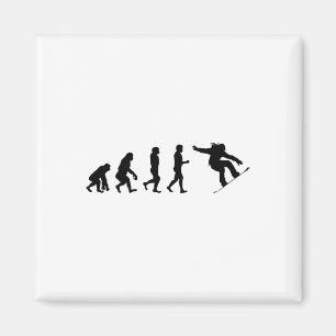Snowboard Evolution – Skating Lovers Snowboarding Magnet