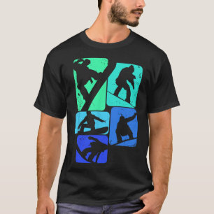 Snowboard For Snowboarder Retro Mens Snowboarding T-Shirt