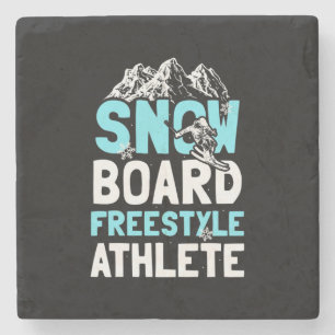 Snowboard Freestyle Athlete Stone Coaster