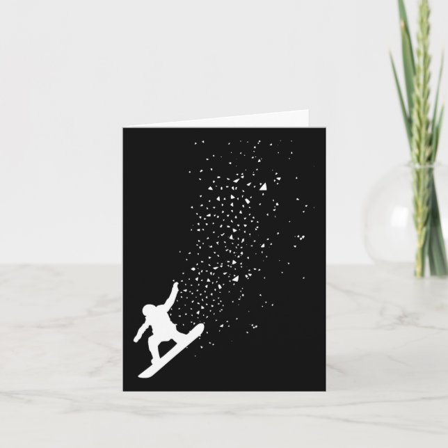 Snowboard Freestyle Snowboarder Gift  Card (Front)