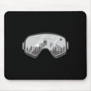 Snowboard Goggles Snowboarding Snow Winter Snowboa Mouse Pad