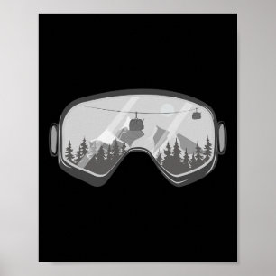 Snowboard Goggles Snowboarding Snow Winter Snowboa Poster