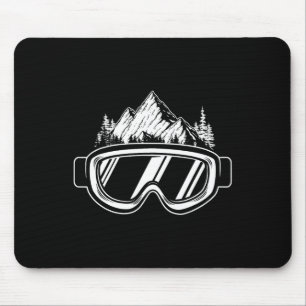 Snowboard Goggles - Wintersports Competition Snowb Mouse Pad